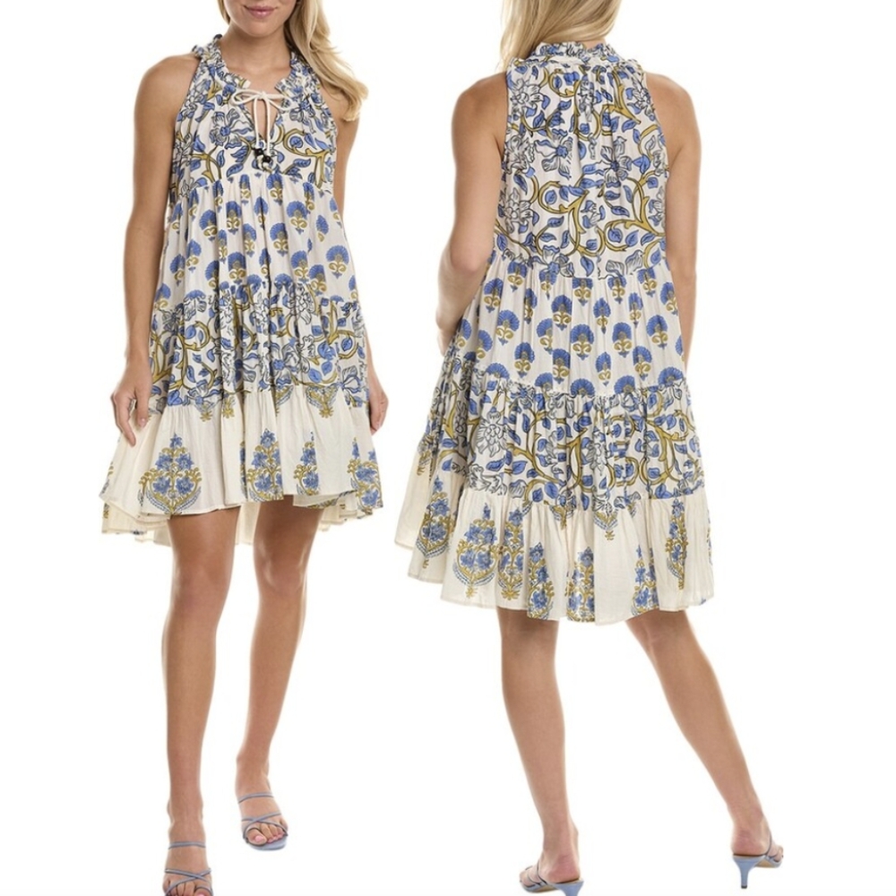 RO'S GARDEN | Cover-Up Tunic Sun Dress w/Tassels